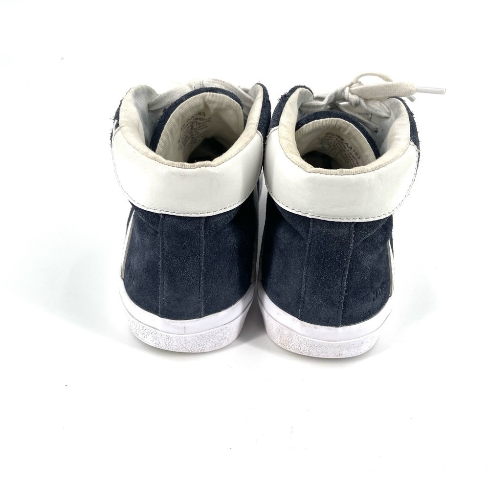 MADEWELL Sidewalk High-Top Sneakers in Suede Navy - Picture 7 of 9